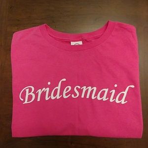 Bridesmaid Hot Pink T-shirt
